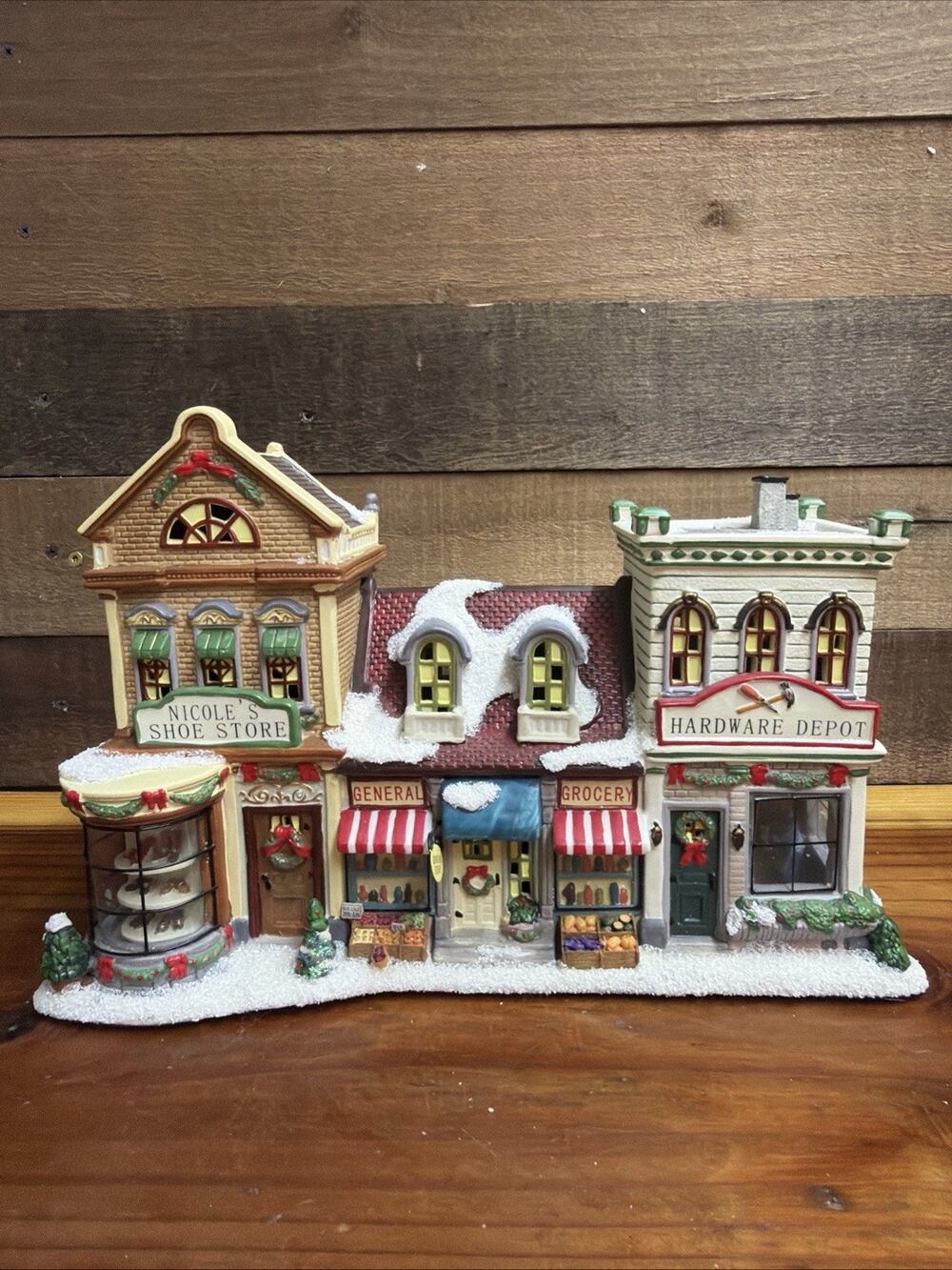 St. Nicholas Square Shopping Center Christmas Village In Box